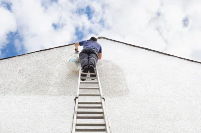 Peinture extérieure à la Harengère — façades et ravalement